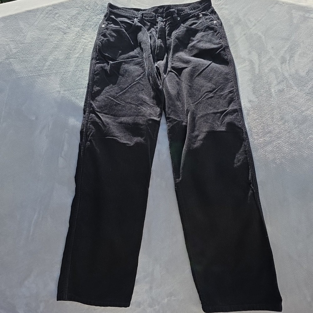 Harley-Davidson Women's Corduroy Pants Size 12 MSR 30x30 Black Y2K 90's Skate...